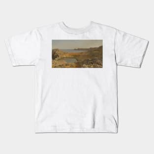 St Paul's Bay At Lindos, Rhodes by Frederic Leighton Kids T-Shirt